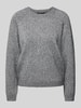 Vero Moda Weicher Pullover mit Glitzerfaden Modell 'DOFFYSHINE' Anthrazit