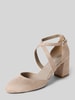 Tamaris Pumps met gekruiste riempjes Taupe