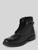 Jack & Jones Lederboots mit Dornschließe Modell 'DEXTER' Black