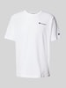 CHAMPION T-Shirt mit Label-Print Weiss