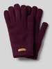 Barts Handschuhe mit Label-Patch Modell 'Witzia' Aubergine
