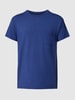 Jockey T-shirt z kieszenią na piersi Ciemnoniebieski