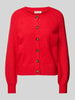 Christian Berg Woman Strickjacke mit Knopfleiste Rot Melange