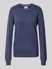 Fransa Gebreide pullover met ronde hals, model 'Rellis' Blauw