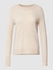 Christian Berg Woman Gebreide pullover met ronde hals Beige gemêleerd