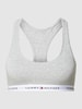 TOMMY HILFIGER Bralette met racerback, model 'UNLINED' Lichtgrijs