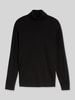 Tom Tailor Rollkragenpullover mit Feinstrickstruktur Black