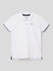 Pepe Jeans Poloshirt met labelprint, model 'THOR' Wit
