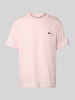 Lacoste Regular fit T-shirt van puur katoen Roze