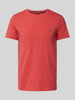 Tommy Hilfiger T-Shirt mit Label-Stitching Rostrot