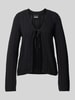 Pieces Comfort Fit Strickjacke aus reiner Baumwolle Modell 'NUKA' Black