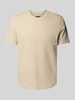 MCNEAL T-Shirt mit geripptem Rundhalsausschnitt Beige