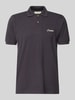 PROHIBITED Koszulka polo o kroju slim fit z wyhaftowanym logo model „Hampton” Granatowy