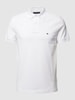Tommy Hilfiger Poloshirt mit Label-Detail Weiß
