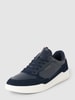 Tommy Hilfiger Sneakers van leer, model 'ELEVATED CUPSOLE LEATHER' Donkerblauw