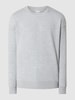 Jack & Jones Sweatshirt met ronde hals, model 'ESTAR' Lichtgrijs gemêleerd