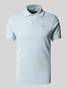 Barbour Slim fit poloshirt met labelstitching Blauw