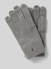 Tommy Hilfiger Handschuhe mit Logo-Stitching Hellgrau