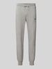 JACK & JONES Sweatpants mit Label-Print Modell 'GORDON' Hellgrau Melange