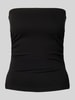 Review Bandeau-Top mit Raffungen Black