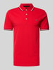 Christian Berg Men Poloshirt met labeldetail Rood