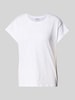 Jake*s Casual T-Shirt mit Motiv-Stitchings Weiss