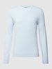 MCNEAL Strickpullover mit Rundhalsausschnitt Bleu meliert