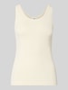 s.Oliver RED LABEL Slim Fit Tanktop aus Baumwoll-mix Offwhite
