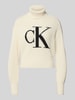 Calvin Klein Jeans Strickpullover mit Rollkragen Offwhite