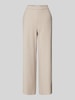 Raffaello Rossi Wide leg stoffen broek met verkort model, model 'PALINA' Zand