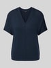 OPUS T-Shirt mit V-Ausschnitt Modell 'Sagie' Marine