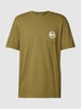 MICHAEL Michael Kors T-shirt z nadrukiem z logo Oliwkowy