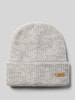 Barts Muts in gebreide look, model 'Witzia' Zilver gemêleerd