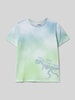s.Oliver RED LABEL T-shirt o kroju regular fit z dodatkiem bawełny z cieniowaniem Jasnoniebieski