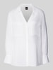 BOSS Regular fit blouse van een mix van viscose en linnen, model 'Bosala' Wit