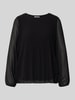 ZABAIONE blouse met lange mouwen van viscosemix model 'EVA' Zwart