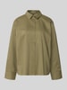 VERO MODA Regular Fit Langarmbluse aus Baumwoll-Mix Modell 'LOTUS' Oliv
