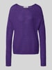 Christian Berg Woman Gebreide pullover met extra brede schouders Paars