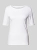 Christian Berg Woman T-Shirt mit U-Boot-Ausschnitt Weiss