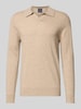 Christian Berg Men Strickpullover aus Woll-Kaschmir-Mix Beige Melange