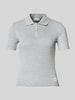 Calvin Klein Jeans Slim fit poloshirt met labeldetail Lichtgrijs gemêleerd