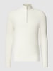 Cinque Strickpullover mit Stehkragen Modell 'Falco' Offwhite