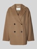 Marc O'Polo Regular Fit Wolljacke mit doppelreihiger Knopfleiste Camel