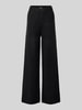 Jake*s Casual Spodnie z dzianiny o szerokim kroju z elastycznym pasem Czarny