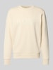 BOSS Green Regular fit sweatshirt van katoenmix, model 'SALBO' Beige