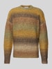 JAKE*S STUDIO MEN Gebreide pullover met extra brede schouders Donkerbruin