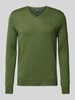 Polo Ralph Lauren Wollpullover mit Logo-Stitching Oliv