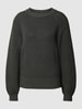 s.Oliver RED LABEL Strickpullover in unifarbenem Design mit Rundhalsausschnitt Khaki