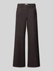 Brax Wide Leg Weite Hose mit Viskose-Anteil Dunkelbraun