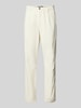 Tommy Hilfiger Regular fit broek met fijne corduroy Offwhite